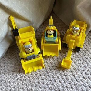 6 pc Paw Patrol Construction Rescue Lot
